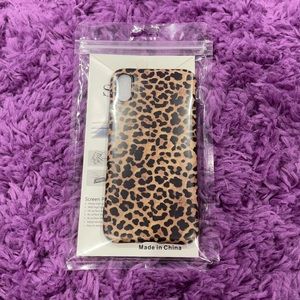 iPhone X XS phone case leopard